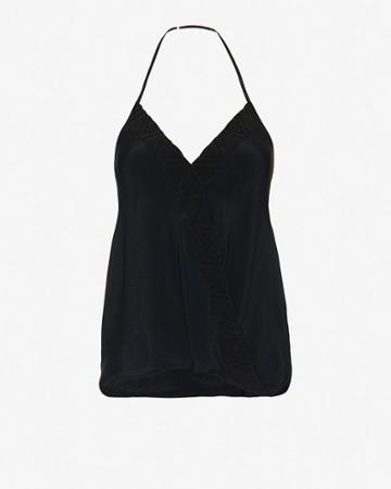 Chelsea Flower Exclusive Embellished Cami: Black