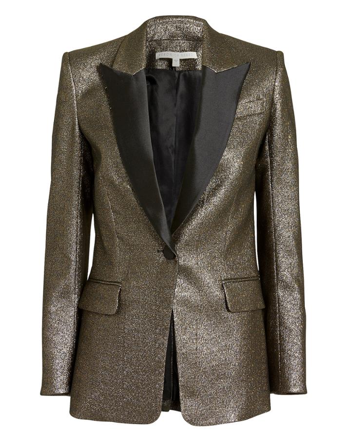 Veronica Beard Ashburn Gunmetal Blazer Gunmetal Zero