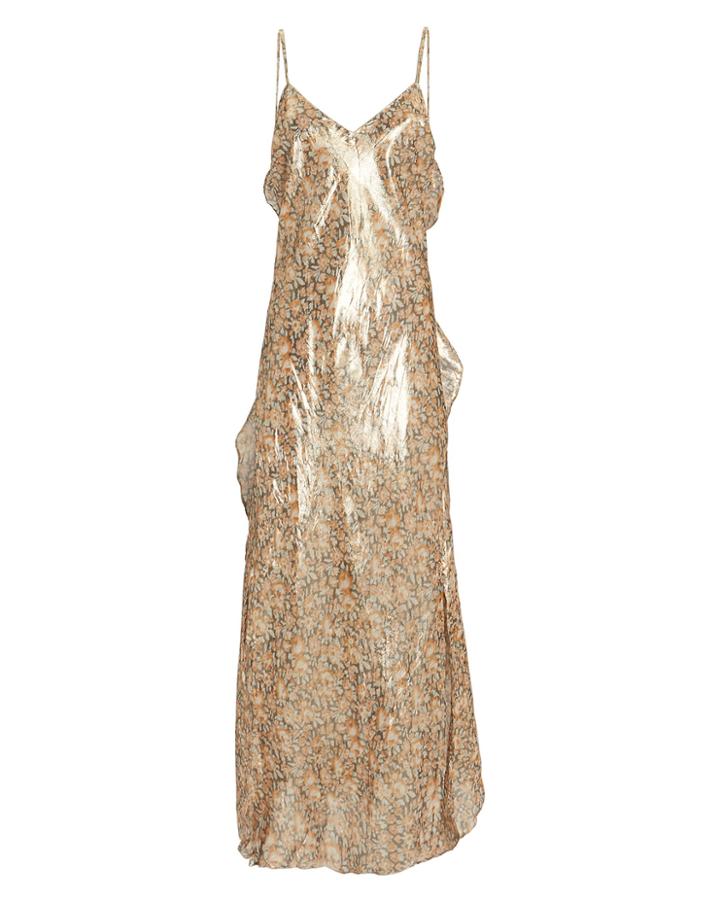 Love Shack Fancy Loveshackfancy Kate Ruffle Slip Dress Multi P
