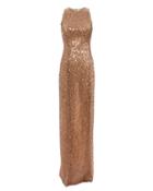 Galvan Pailette Sequin Dress Blush 38