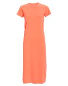 Nsf Leah Jersey T-shirt Dress Neon Coral P
