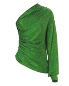 Hellessy Paley One Shoulder Top Green 2