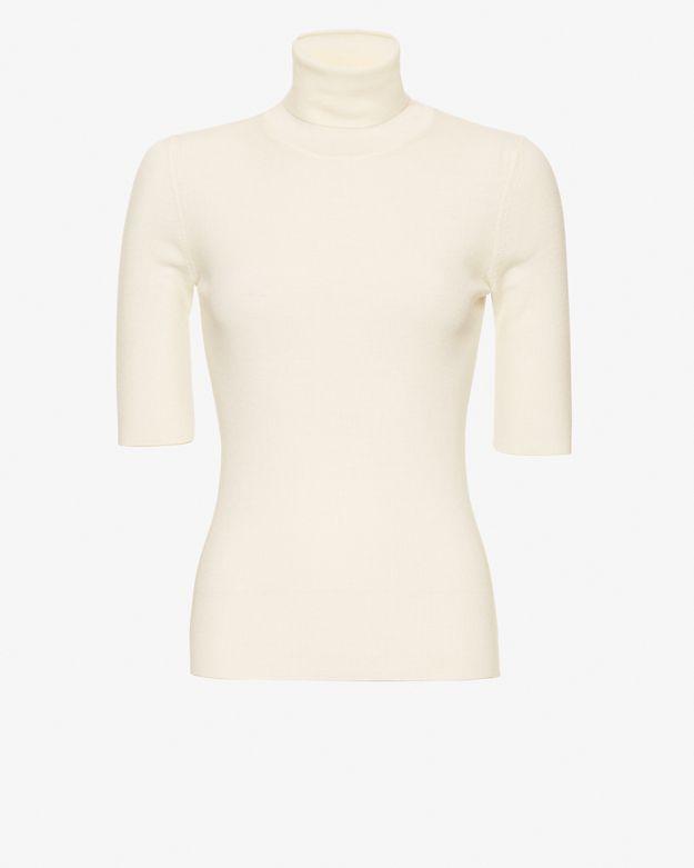Theory Short Sleeve Rib Turtleneck