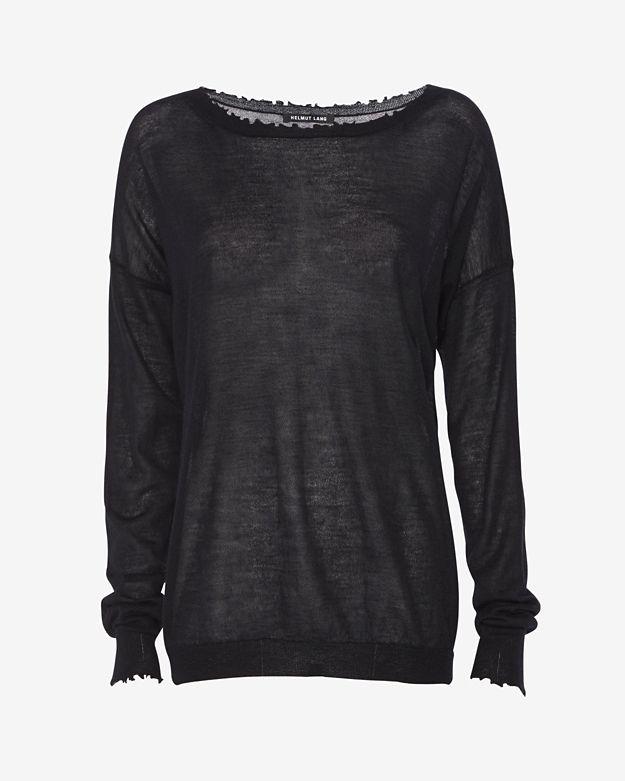 Intermix Helmut Lang Fine Gauge Cashmere Sweater
