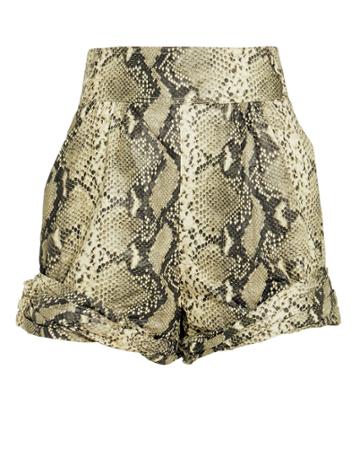 Philosophy Di L.serafini Philosophy Di Lorenzo Serafini Snakeskin Print Shorts Beige Snakeskin Print 38