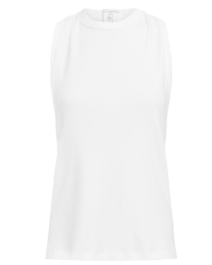 Helmut Lang Crepe Jersey Tank Top White P