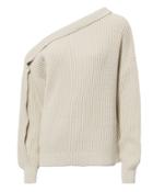 Designers Remix Curtis One Shoulder Sweater Ivory S