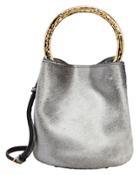 Marni Silver Haircalf Bucket Bag Silver 1size