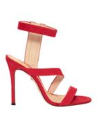 Schutz Lauanne Strappy Red Sandals Red 6.5