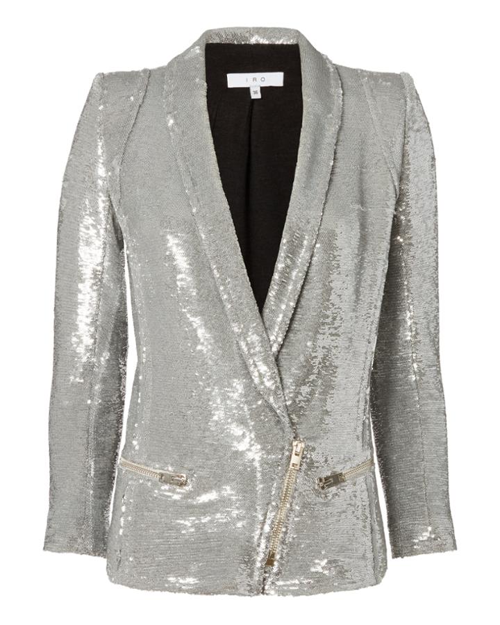 Iro Silver Sequin Blazer