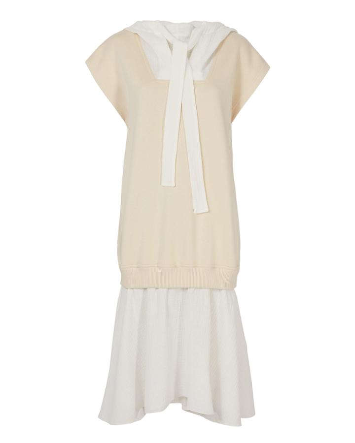 See By Chloe See By Chlo Sweatshirt Hoodie Dress White P