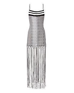 Missoni Mare Zig Zag Long Fringe Dress