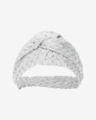 Missoni Lurex Knit Headband: Silver