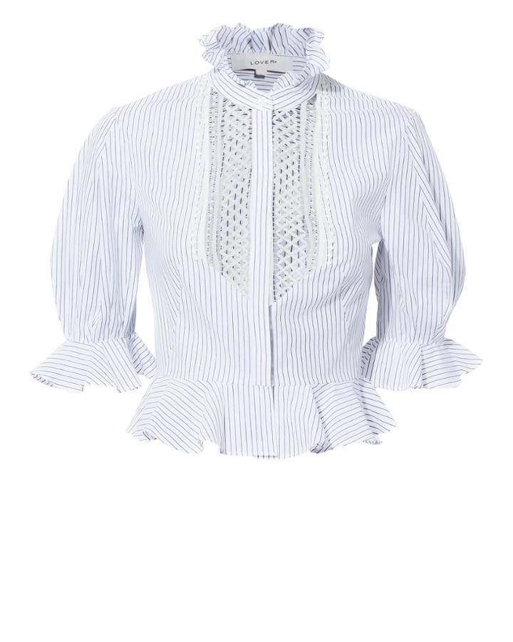 Lover Abbey Trim Shirt White Zero