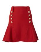 Derek Lam 10 Crosby Button Detail Peplum Skirt
