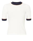 Alc Sw A.l.c. Ringer Ribbed Tee White S