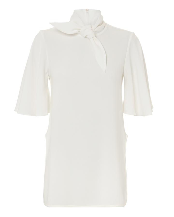 Ellery Salvador Tie Neck Top Ivory 4