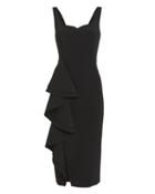 Jason Wu Collection Crepe Ruffle Sleeveless Dress Black 4