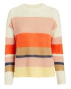 Munthe Angel Colorblocked Sweater Cream/pink/orange 36