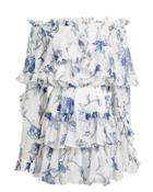 Caroline Constas Dahlia Mini Dress White/blue M