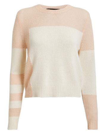 Parrish Belle Colorblocked Sweater Beige/ivory M
