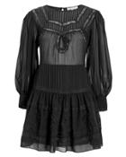 Love Shack Fancy Loveshackfancy Mallory Mini Dress Black M