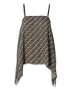 Elizabeth And James Heather Printed Scarf Top