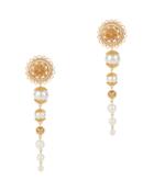 Mallarino Pearl And Gold Drop Earrings