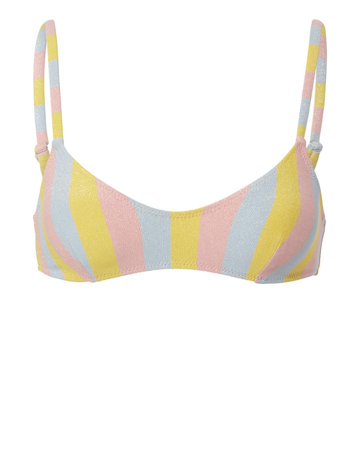 Solid & Striped Rachel Maui Shimmer Bikini Top Multi S