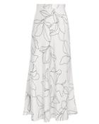 Equipment Femme Iva Midi Skirt White/floral 6