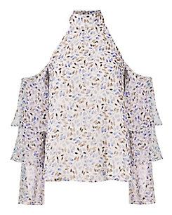 Exclusive For Intermix Nora Cold Shoulder Top
