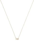 Sydney Evan Xo Diamond Necklace Gold 1size