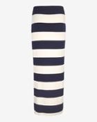 Nadia Tarr Exclusive Striped Midi Skirt