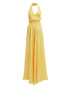Caroline Constas Lia Striped Jumpsuit White/yellow L