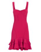 Jonathan Simkhai Pink Bustier Ruffle Hem Mini Dress Pink-drk 8