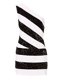 Redemption Sequin Stripe Mini Dress
