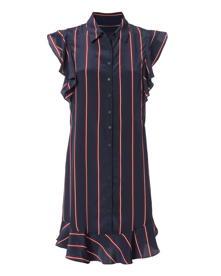 Exclusive For Intermix Mila Flutter Sleeve Day Dress