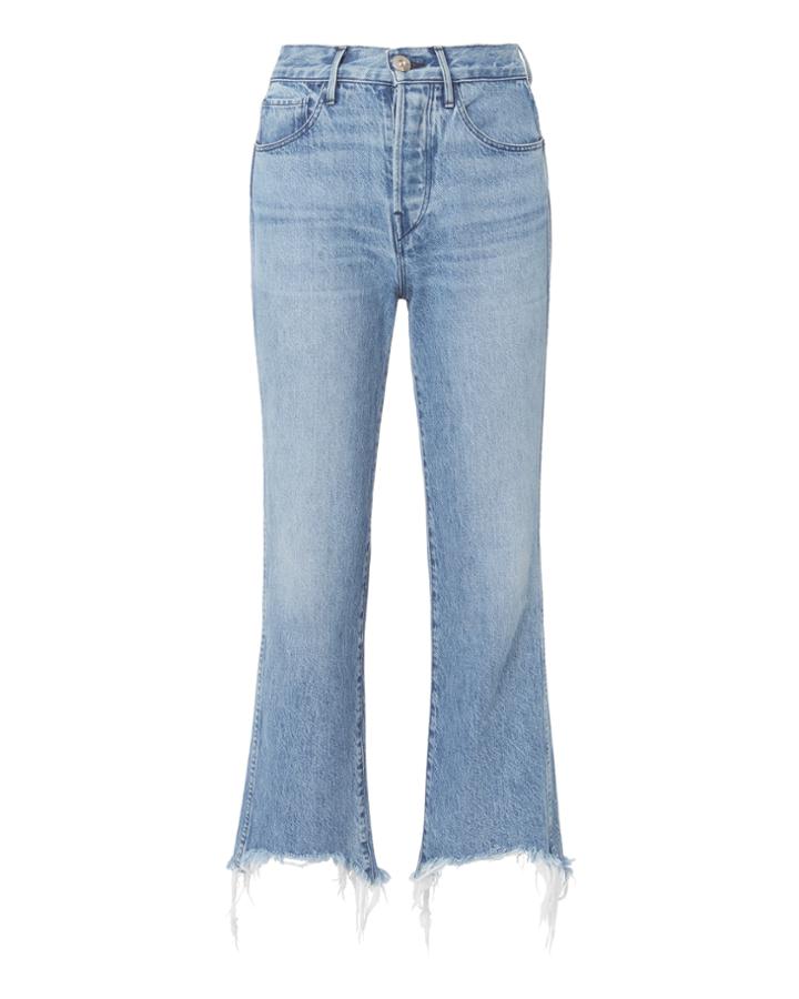 3x1 Byrd Shelter Raw Hem Cropped Jeans