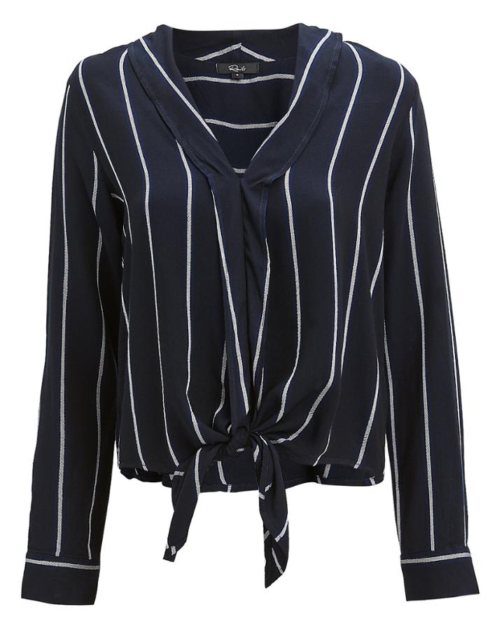 Rails Ava Livorno Stripe Shirt Navy/silver P