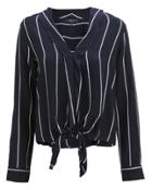 Rails Ava Livorno Stripe Shirt Navy/silver P