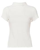 Rag & Bone Thermal Mock Neck White Tee