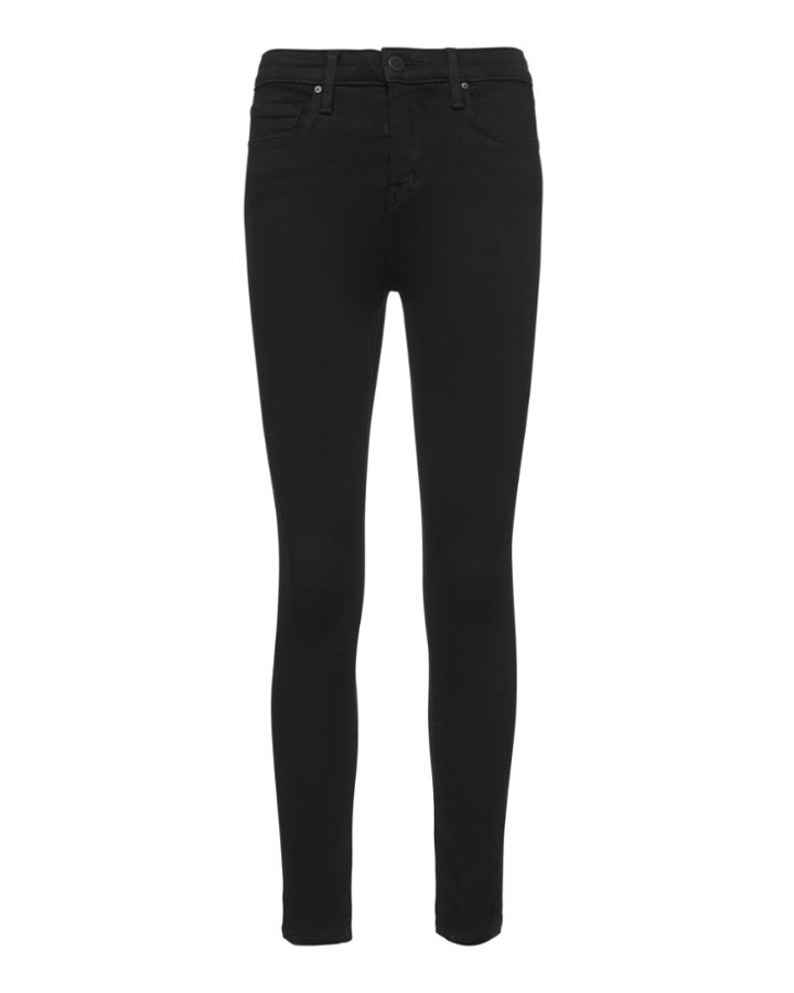 L'agence Margot Noir High-rise Ankle Skinny Jeans Black 23