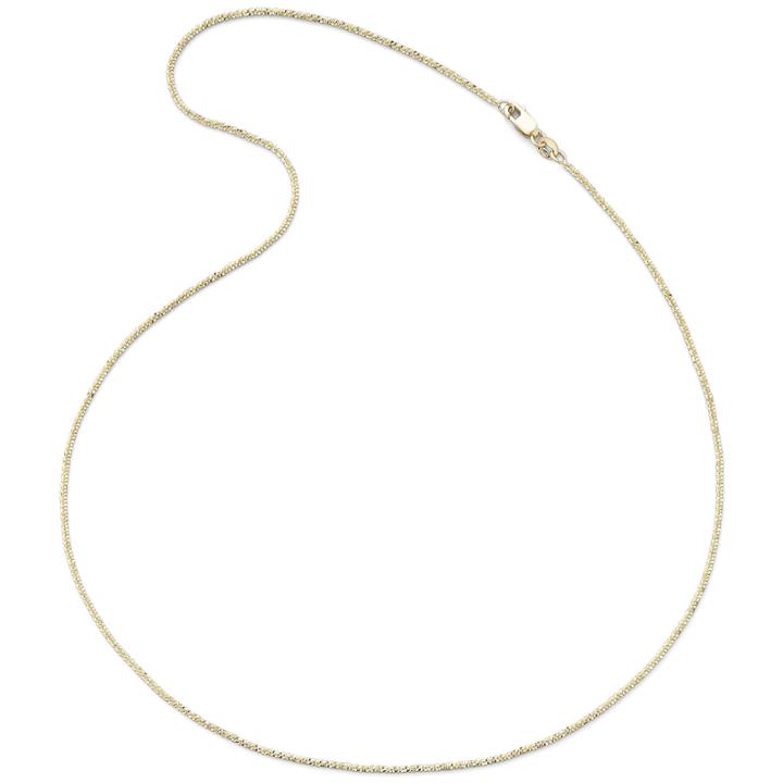 Made In Italy 14k Yellow Gold 16-18 Crisscross Chain