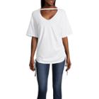 Project Runway V-neck Graphic Tape Tee