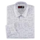 Jf J.ferrar Long Sleeve Broadcloth Pattern Dress Shirt