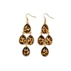 Decree Animal Print Chandelier Earrings