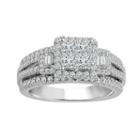 Womens 1 1/3 Ct. T.w. White Diamond 14k Gold Engagement Ring
