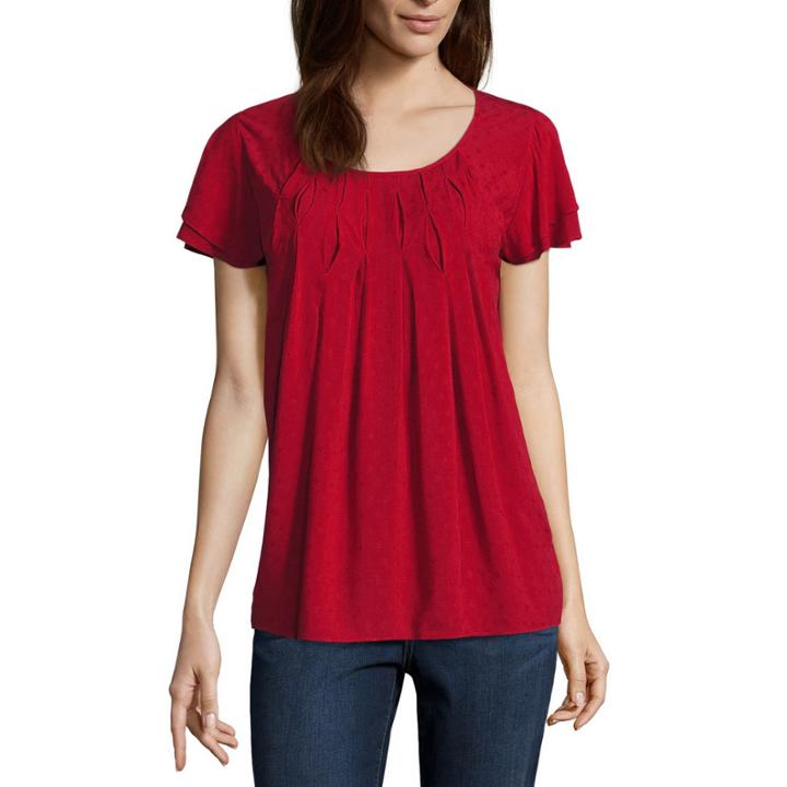 St. John's Bay Round Neck Blouse