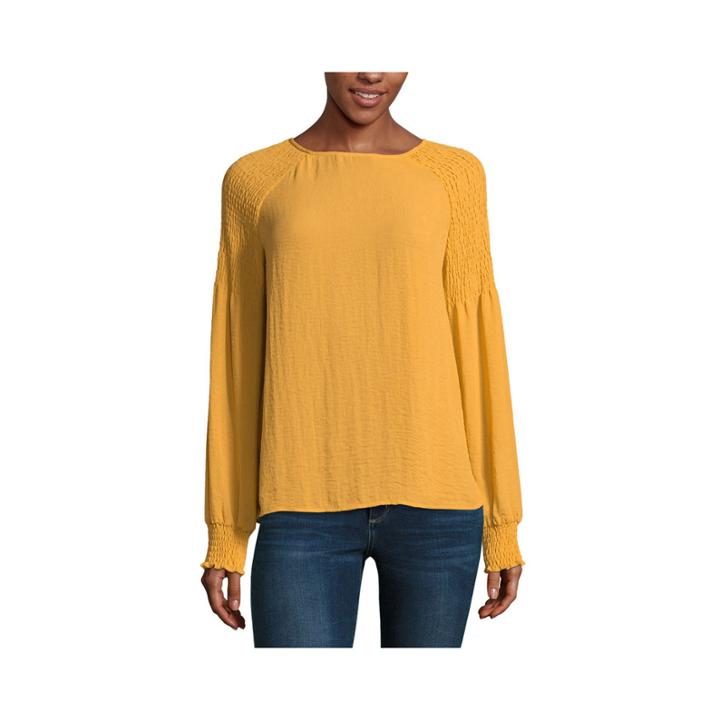A.n.a Smocked Shoulder Blouse