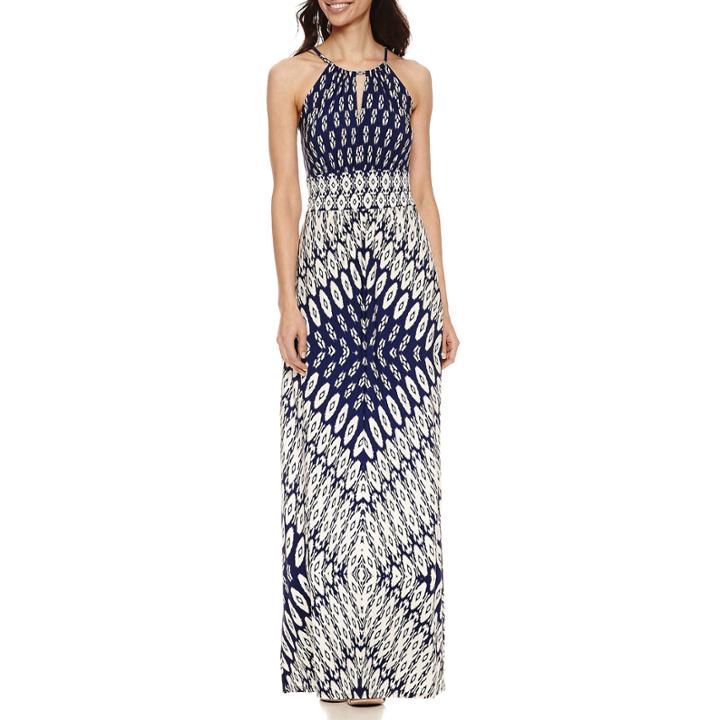 London Style Sleeveless Maxi Dress